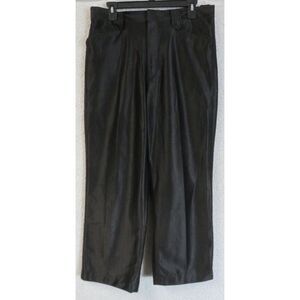 Mens Westerner Pearl Snap Button Black Size 33x26 Polyester Pants Western Wear‎